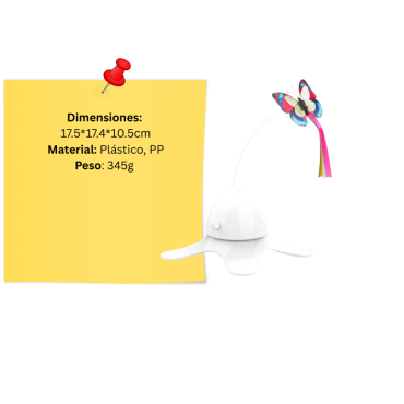 Juguete tipo mariposa para gato